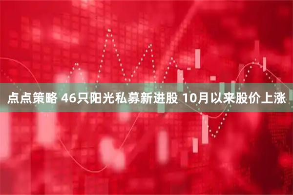 点点策略 46只阳光私募新进股 10月以来股价上涨